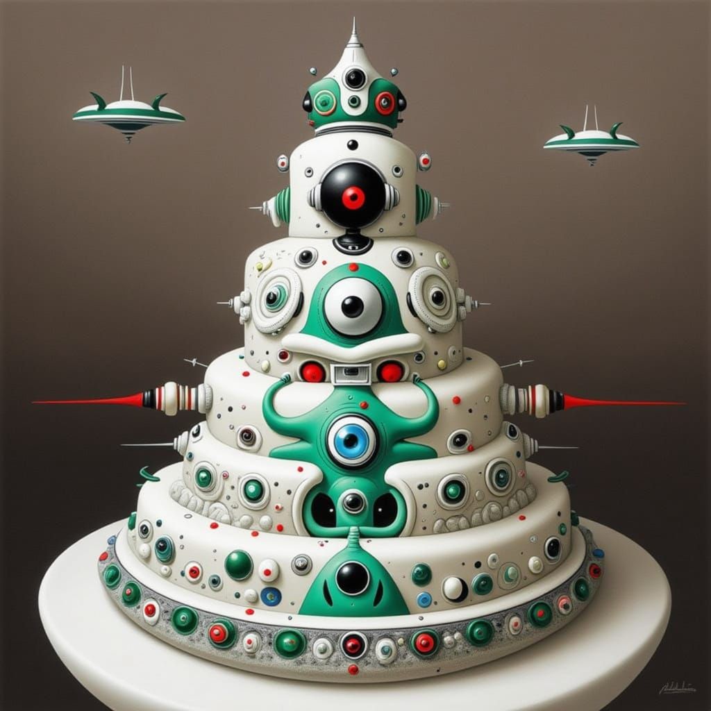 <lora:TOXICITY CITY:1.0> Wedding cake