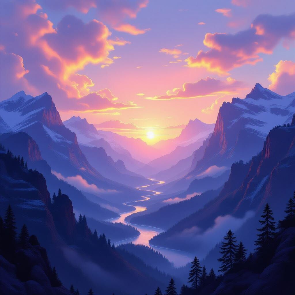Breathtaking Digital Matte Painting of a Fantasy Vista