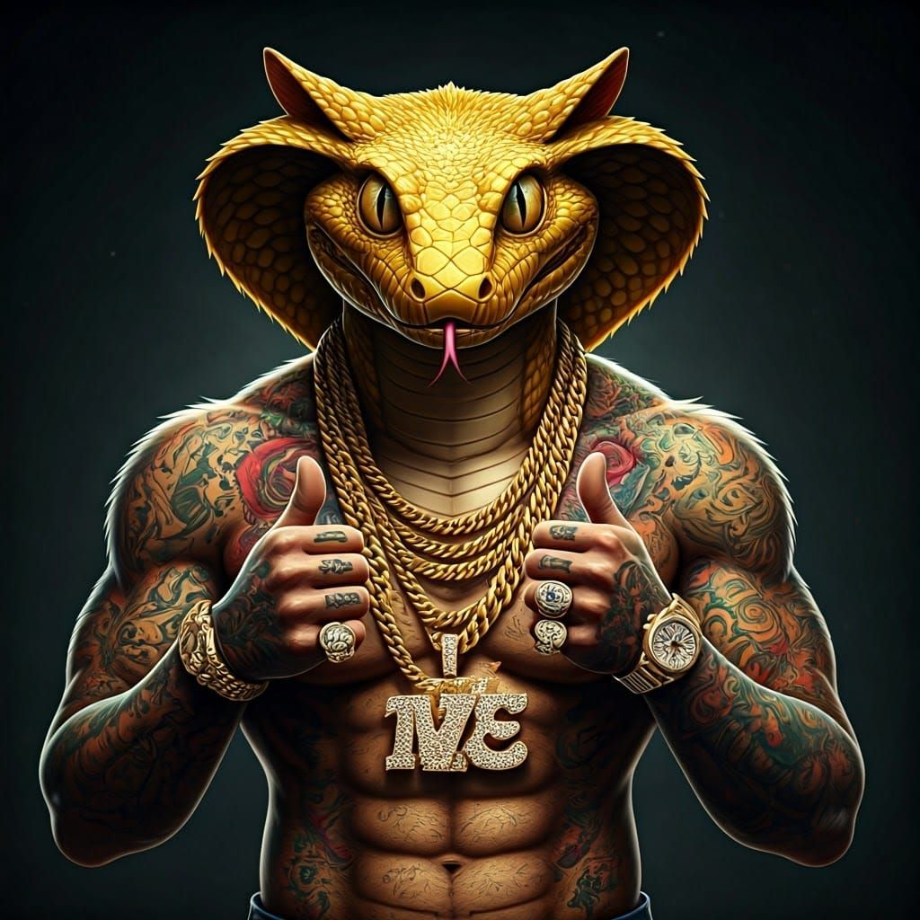 Surreal Gangster Rapper Viper Blends Street Art an... - AI Art