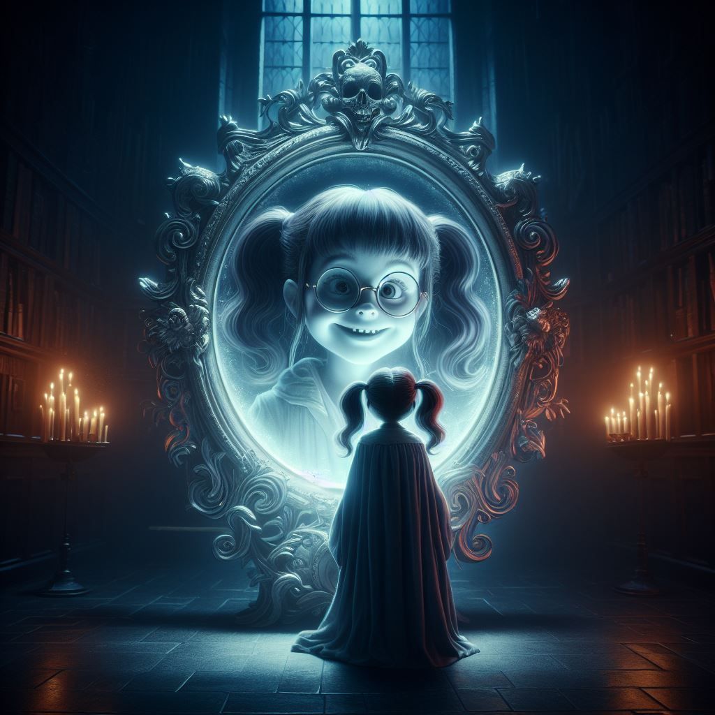 Moaning Myrtle's Desire (happiness) Showing in the Mirror of Erised