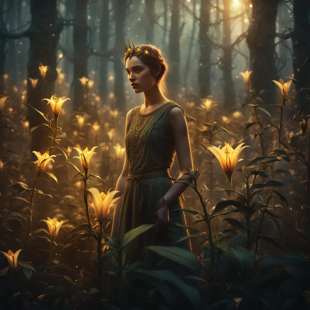 A lily surrounded by thorns