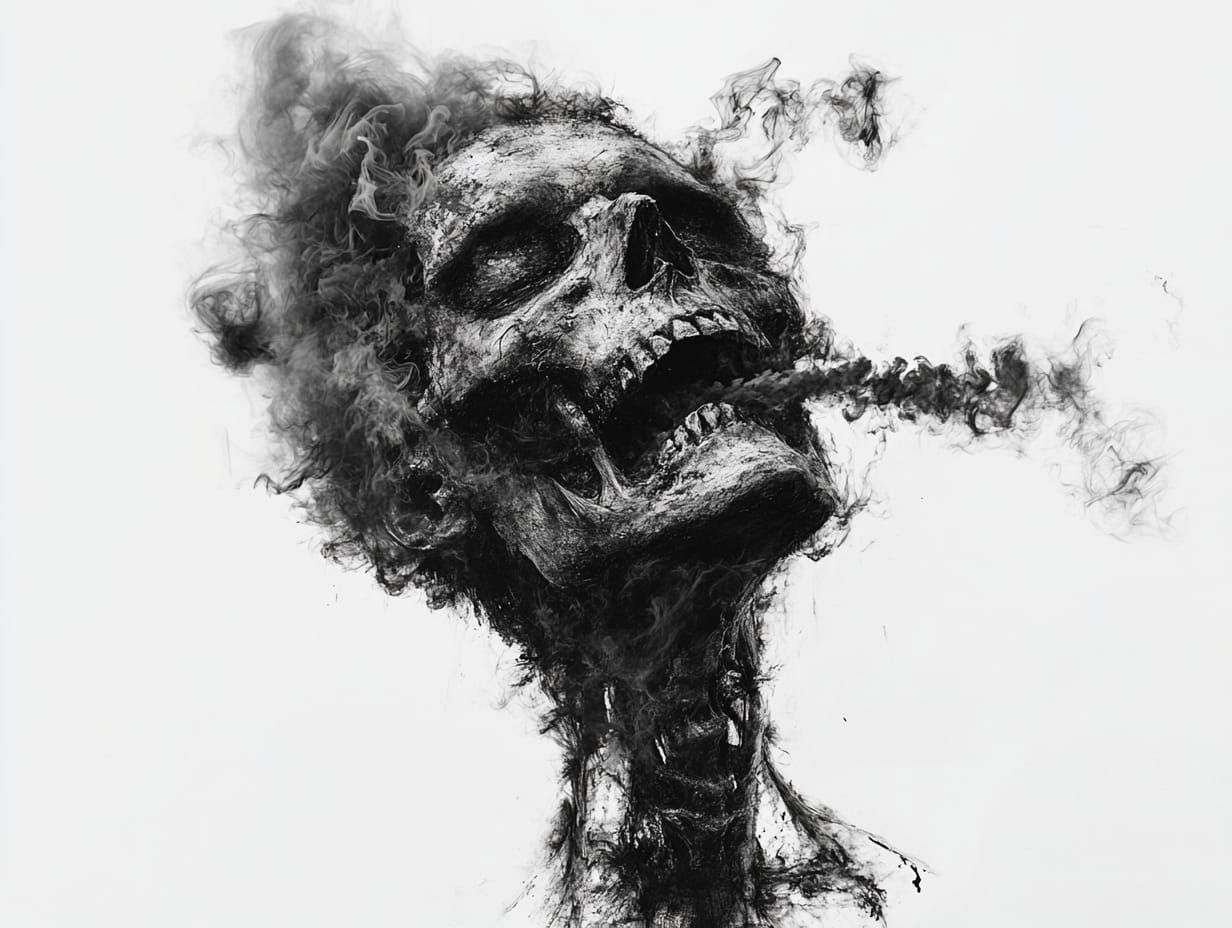 Charcoal Artistry skeleton