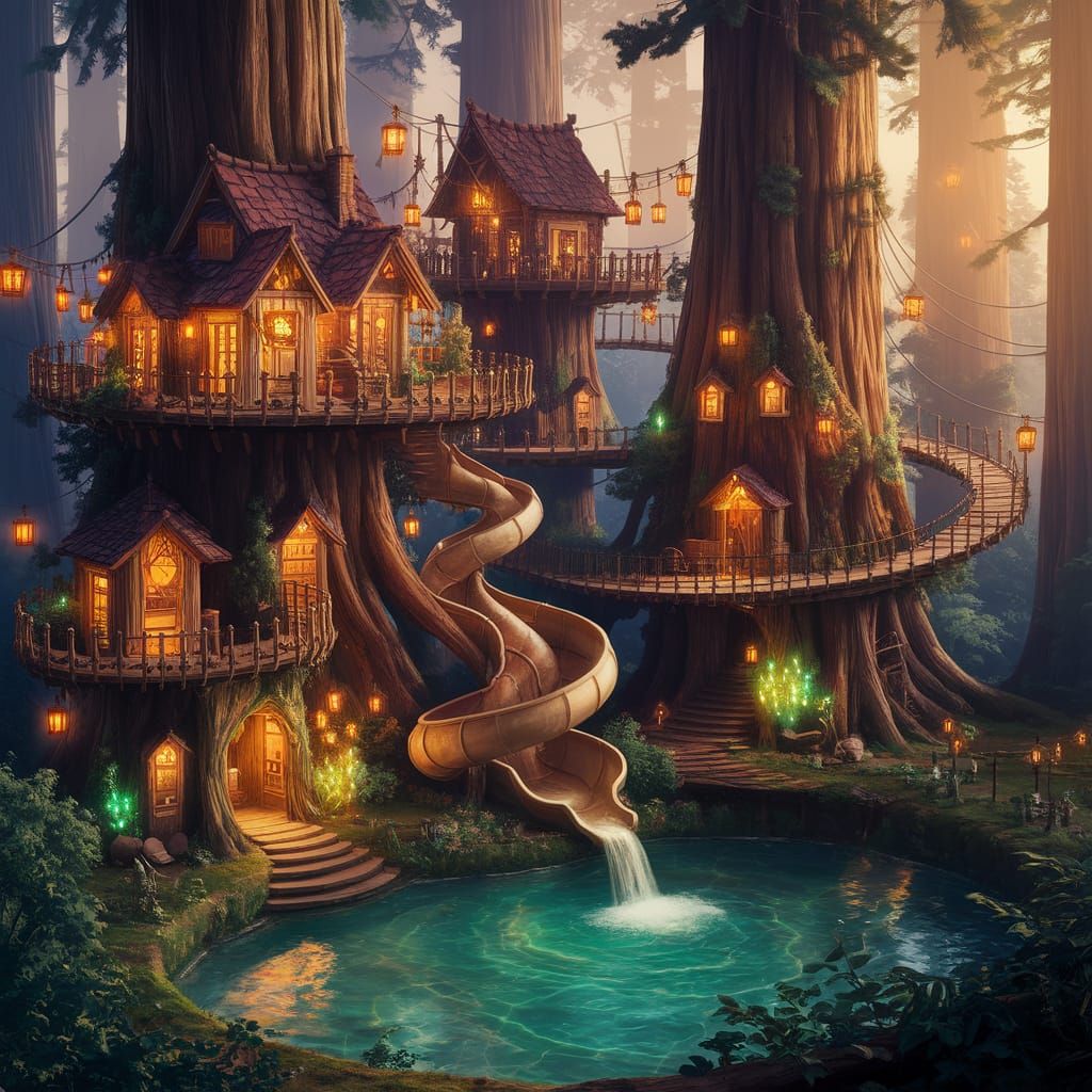 [Treehouses]  by @CheezyCreations