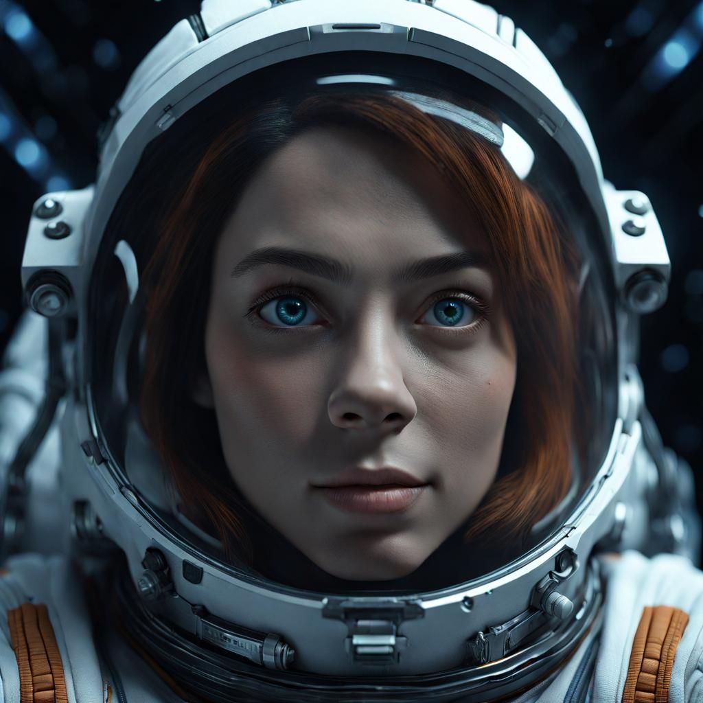 Female astronaut II - AI Generated Artwork - NightCafe Creator