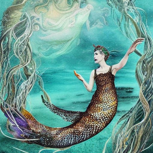 Surrealism. Collage art.  