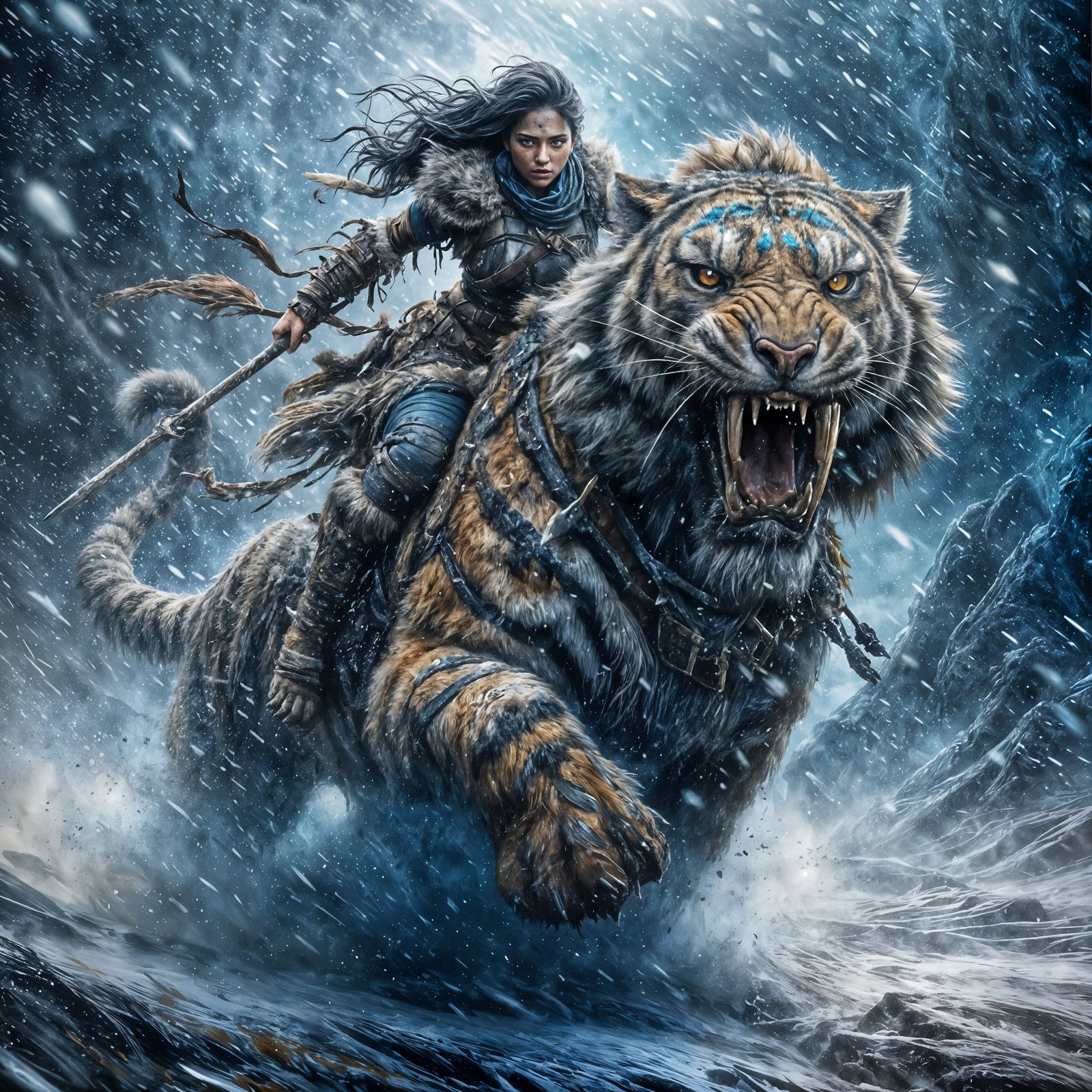 Frostbound Fury  by @Artificial Artistry