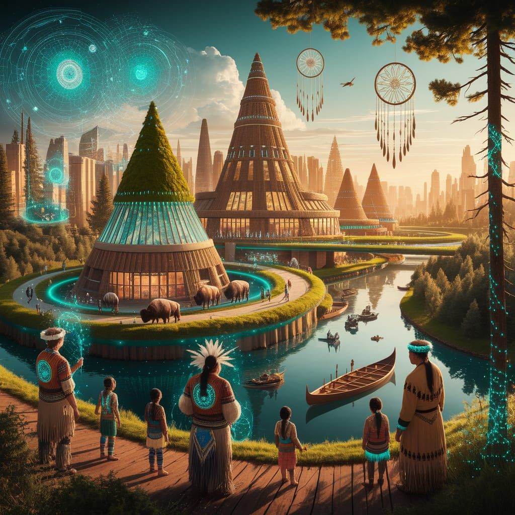 Reimagined North America - Indigenous nations never lost sovereignty.   by @Jenny Bo Benny