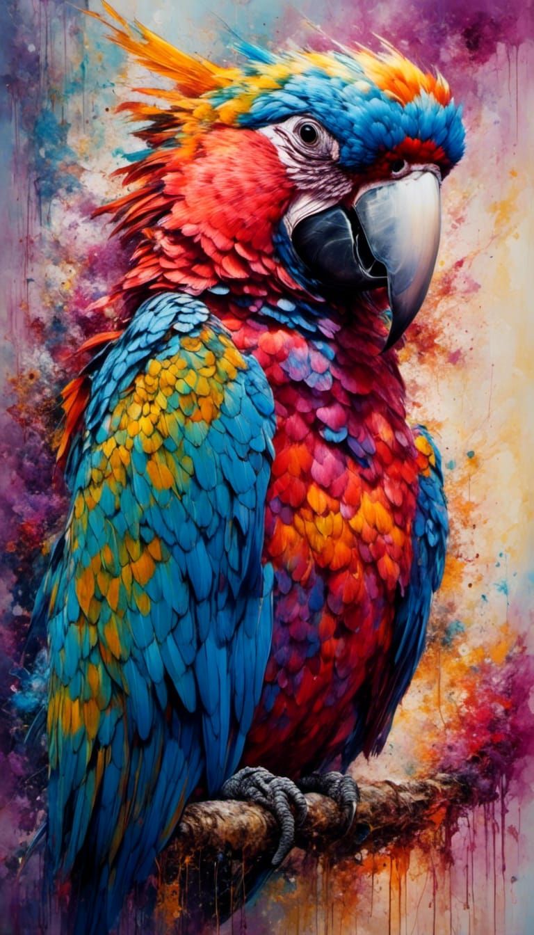 True Parrot Watercolor