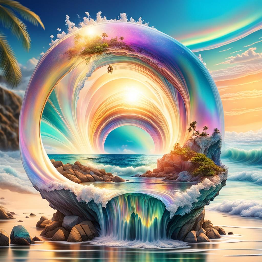 iridescent magnificent seascape ethereal Art of Illusion