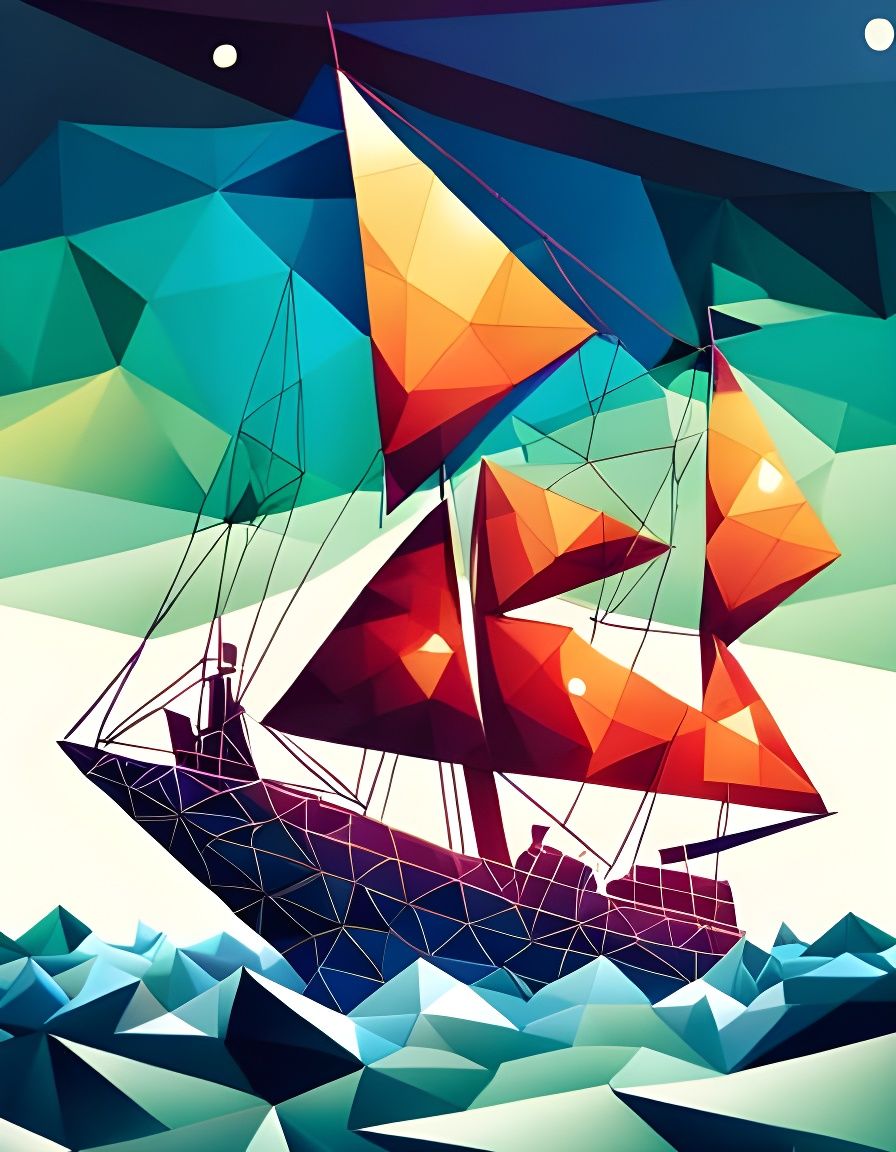 Navigating the Low Poly Seas  by @Kle00