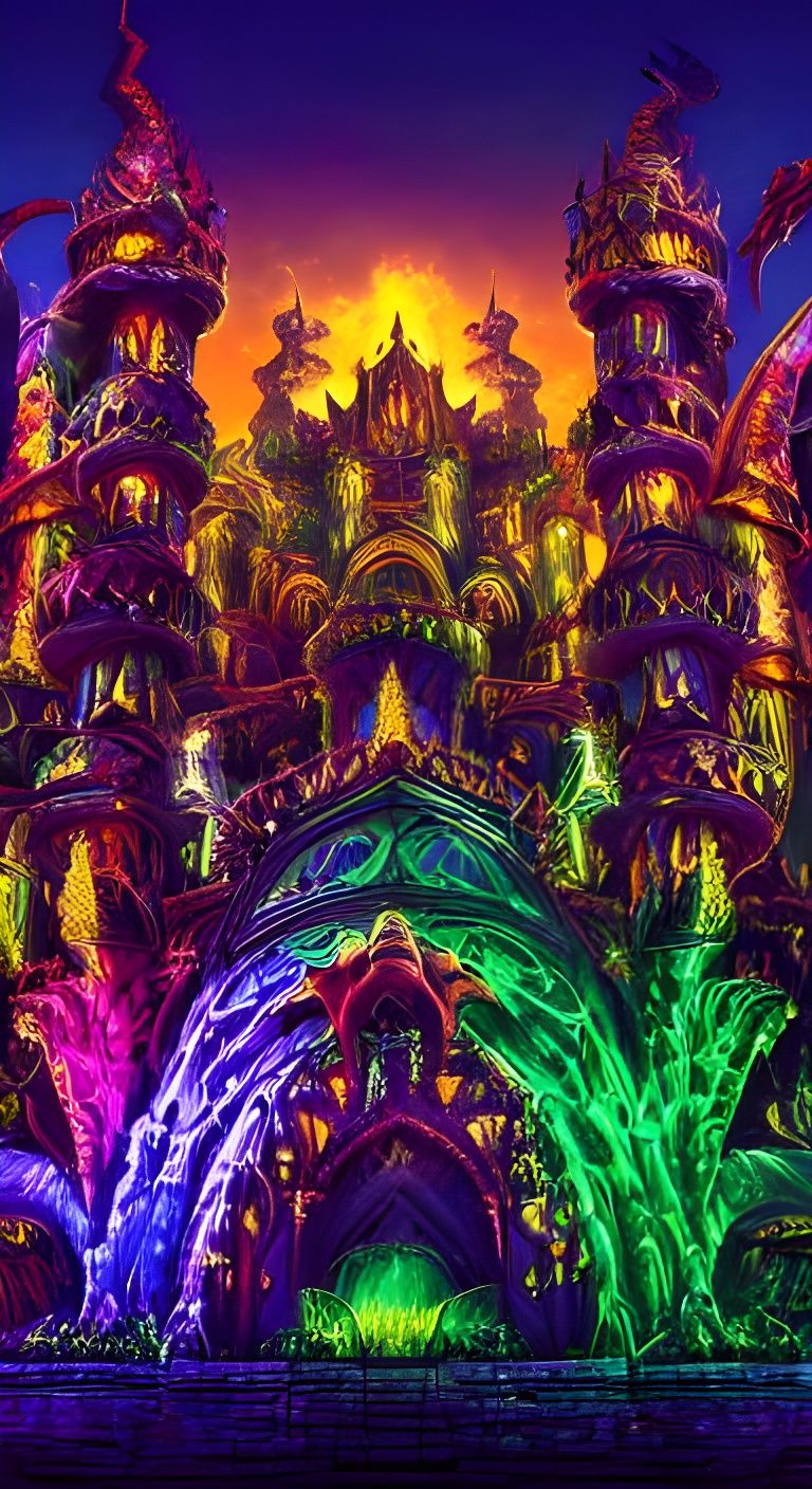 Magical castle - AI Generated Artwork - NightCafe Creator