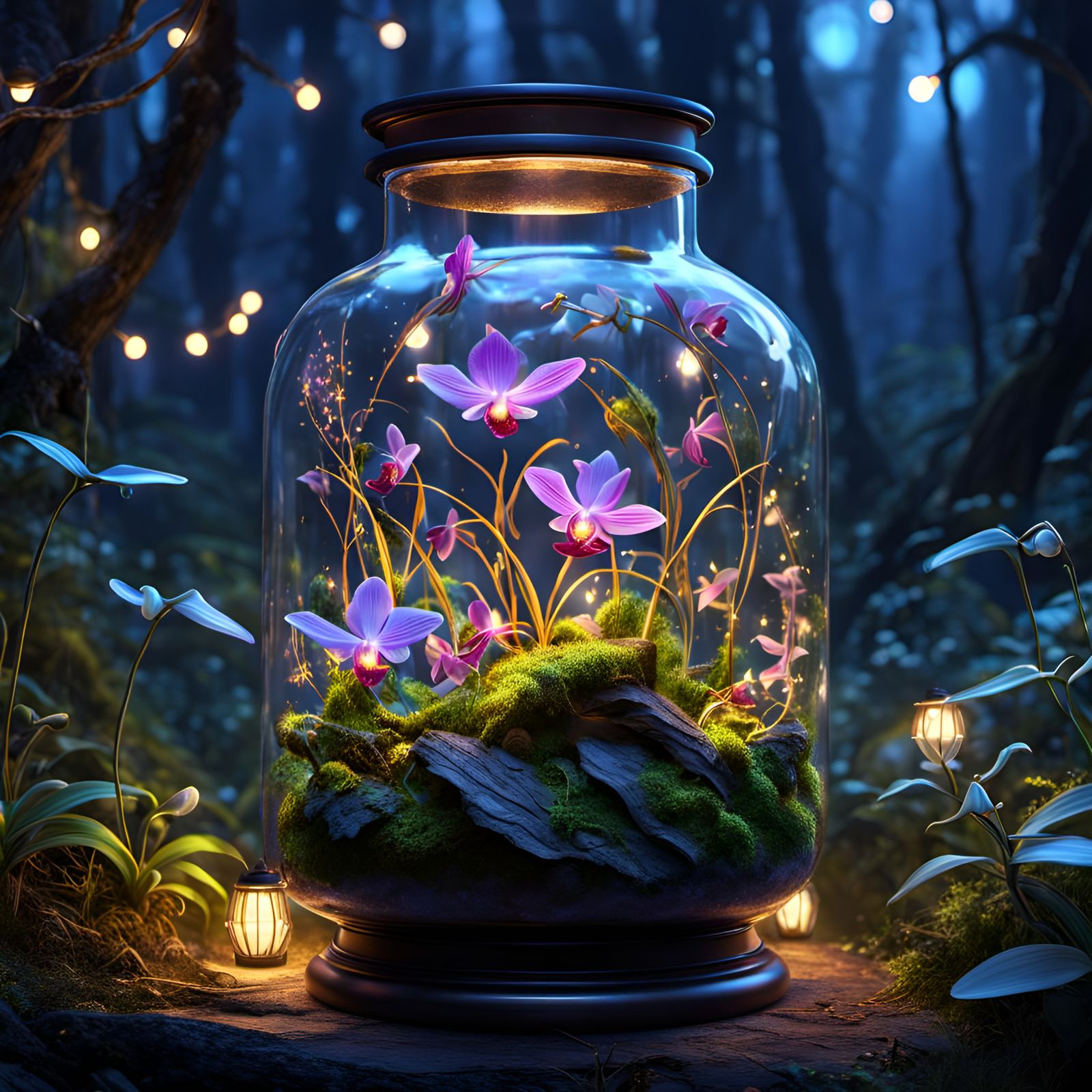 Orchid Terrarium  by @Alicia Hopkins