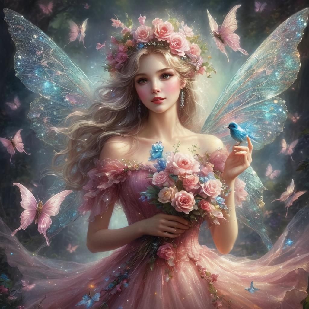Rosy night fairy