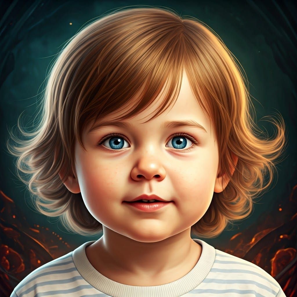 Fantasy Child Portrait in Unreal Engine 5 Style