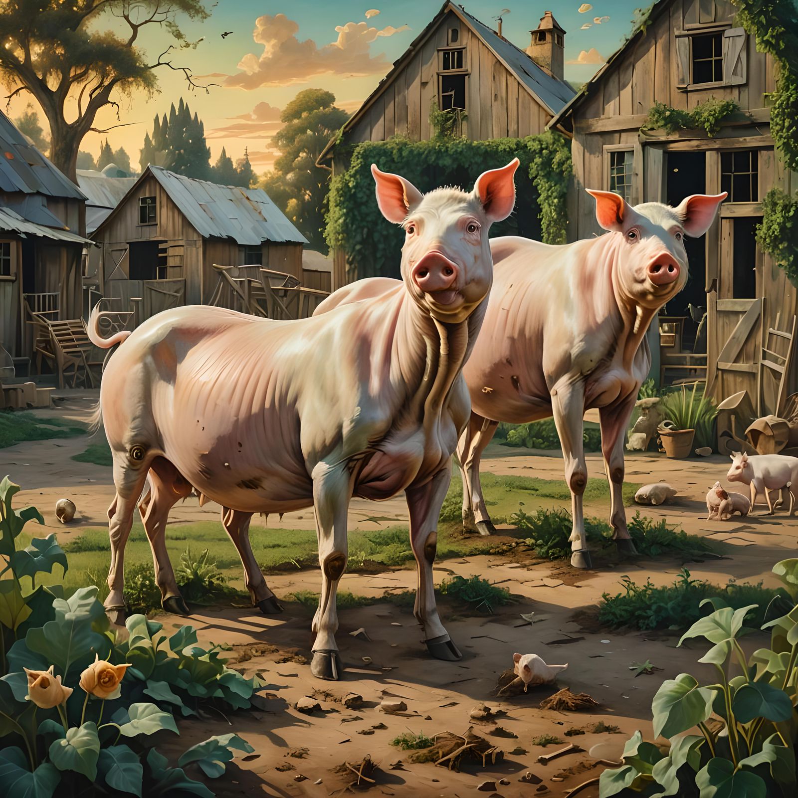 Bizarro Swine  by @Lyvercast