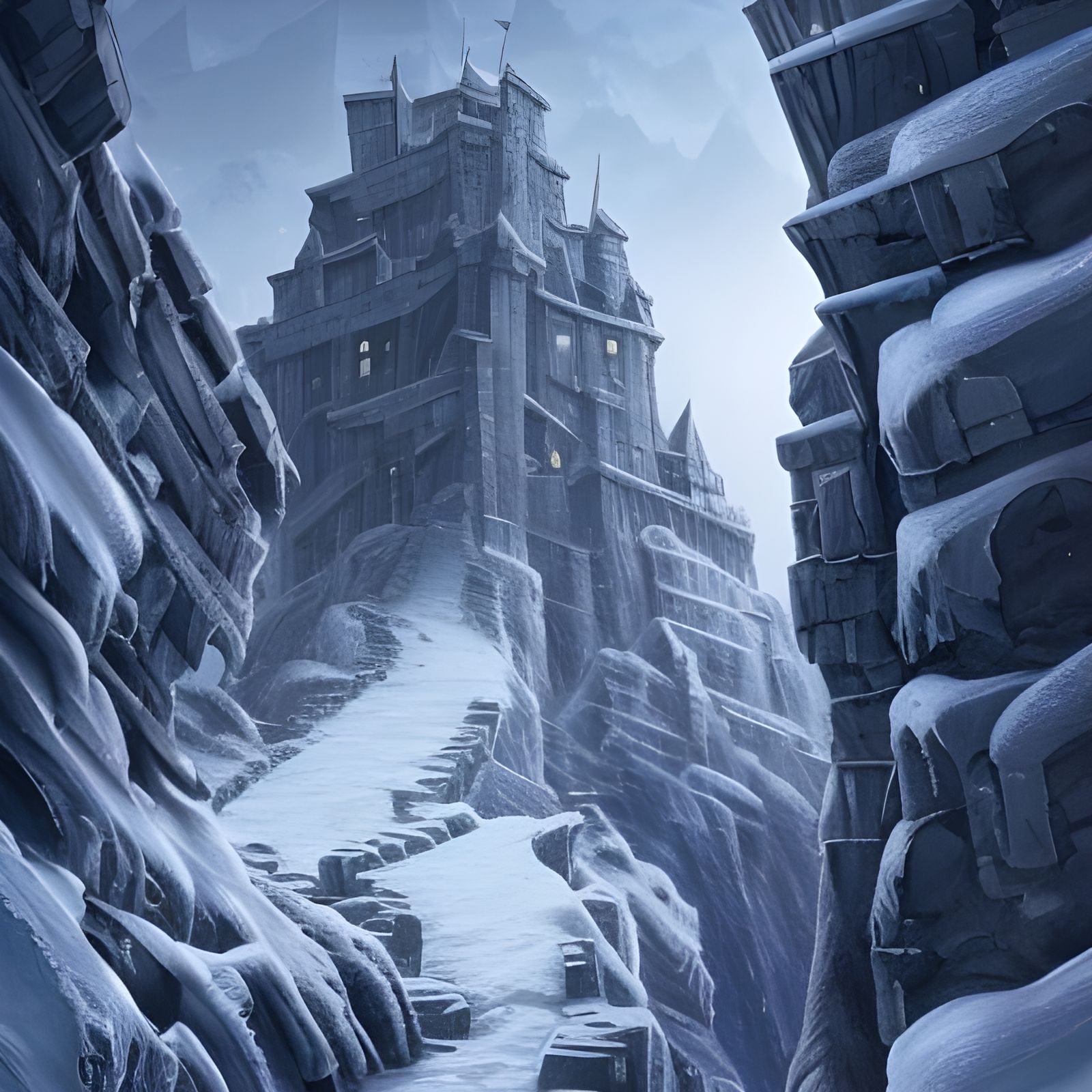 Fortress in the snow undefined