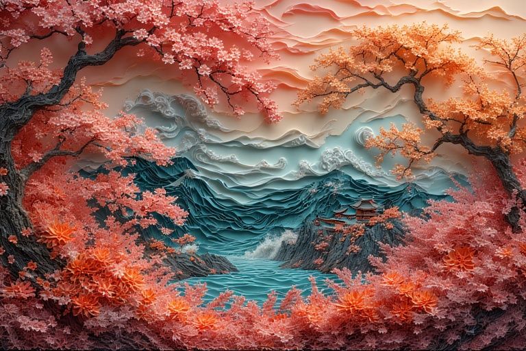 river through the mountains