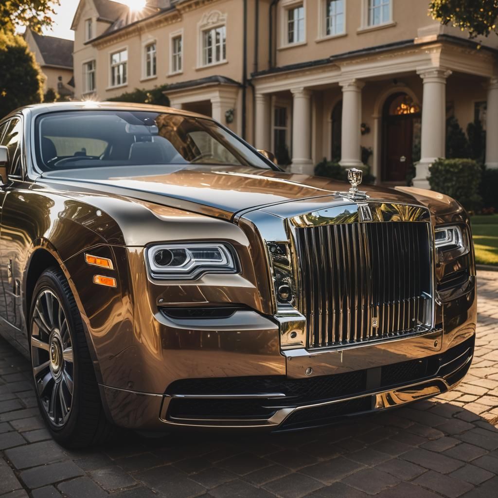 Rolls Royce in Golden Hour: Luxury Car Photography