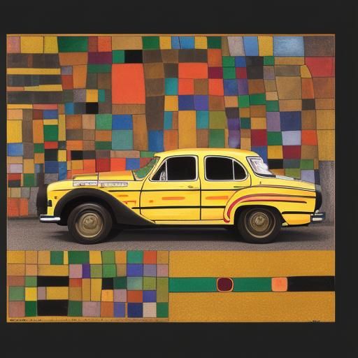 In the style of  Gustav Klimt, Wassily Kandinsky and Paul Kl...