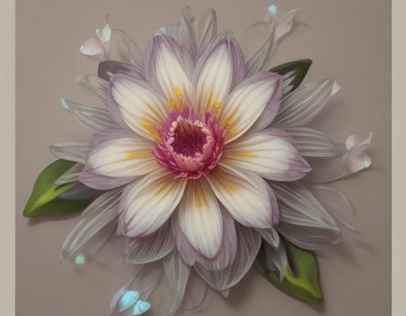 illustration trying to become real and stretching off the pa...