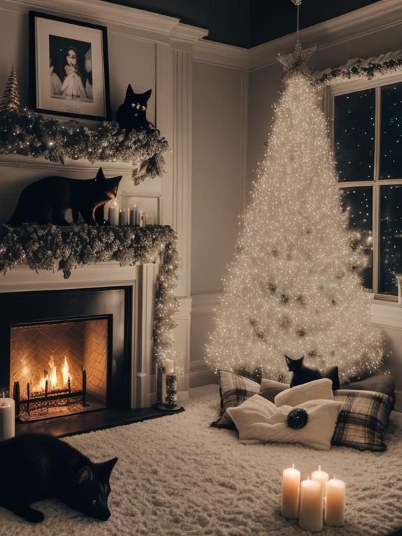from the viewpoint of a person lying in bed, a fireplace wit...