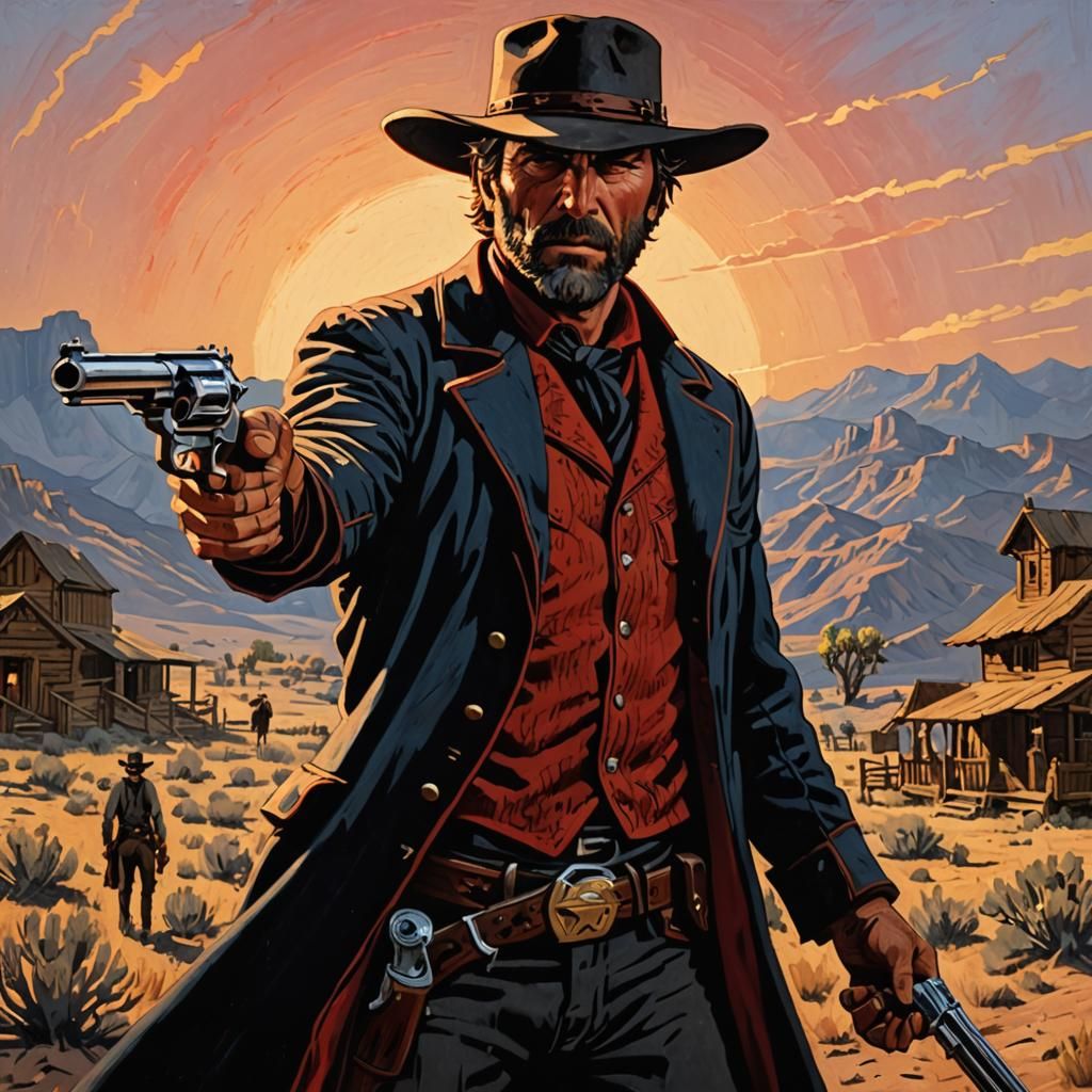 Sunset gunslinger