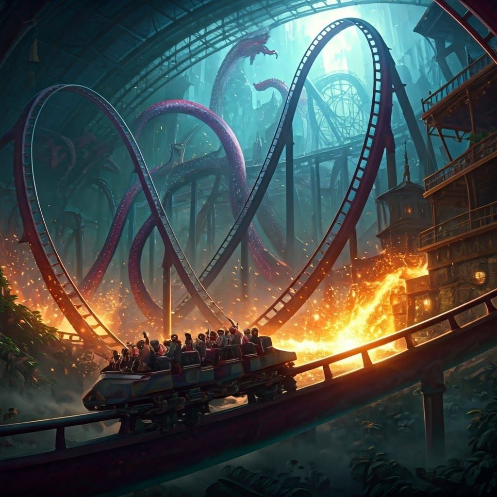 'Look! It's the Dungeons and Dragons ride!'