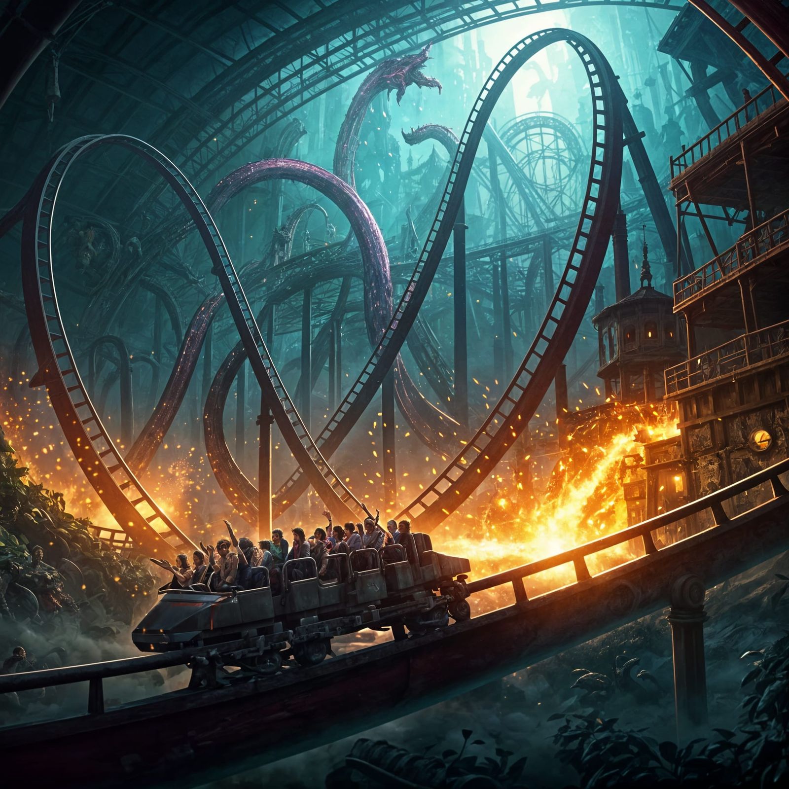 'Look! It's the Dungeons and Dragons ride!'  by @Laevos