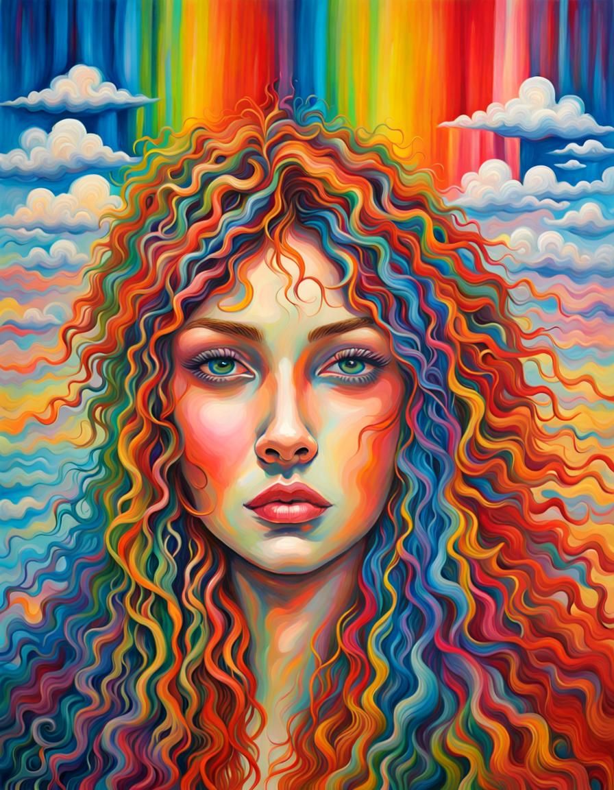 Iris and Her Rainbow AI Generated Artwork NightCafe Creator