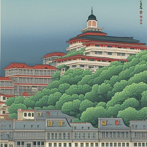 Kalemegdan by Kawase Hasui