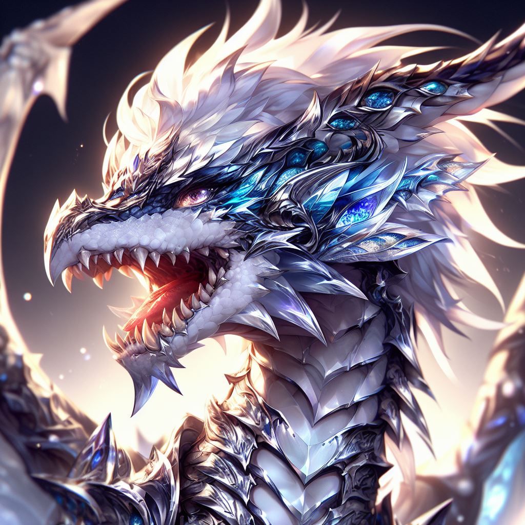 Silver Battle Armour Dragon - AI Generated Artwork - NightCafe Creator