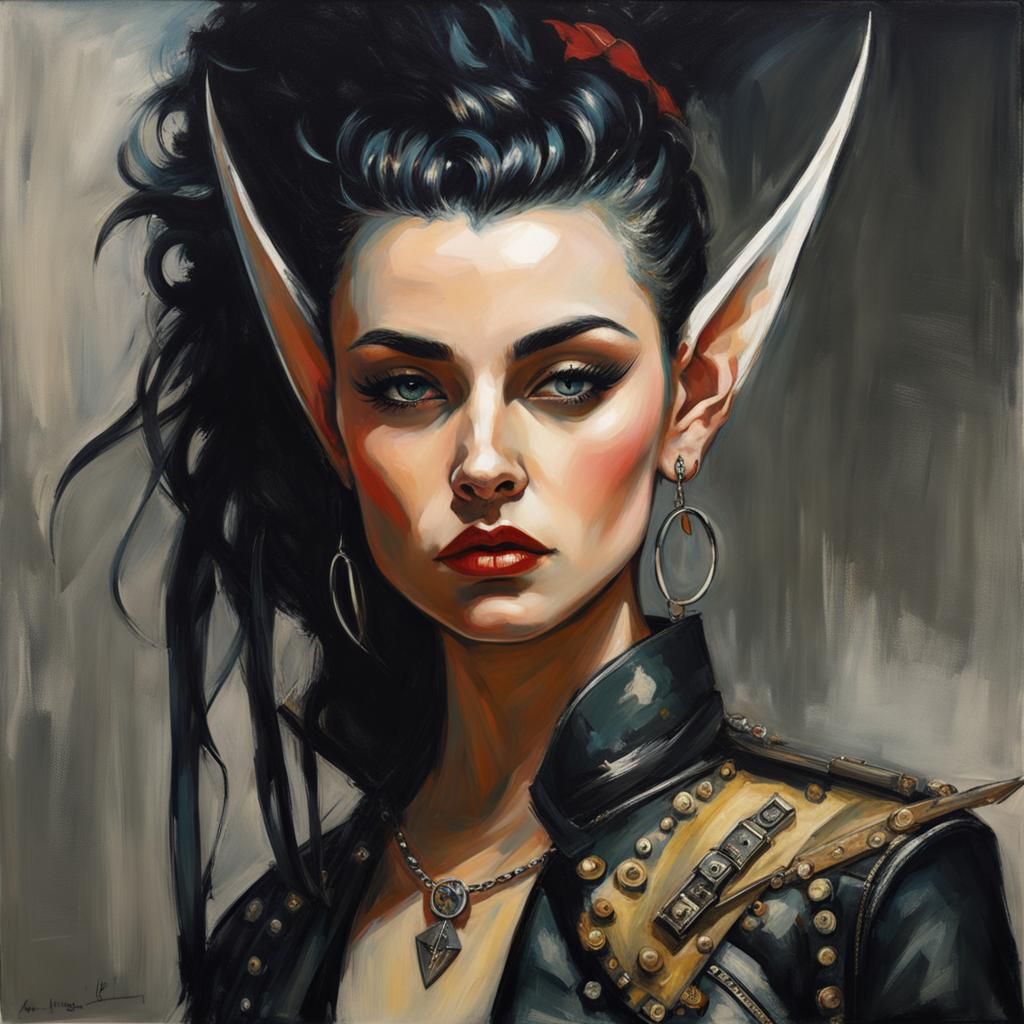 Punk Rock Elf - AI Generated Artwork - NightCafe Creator