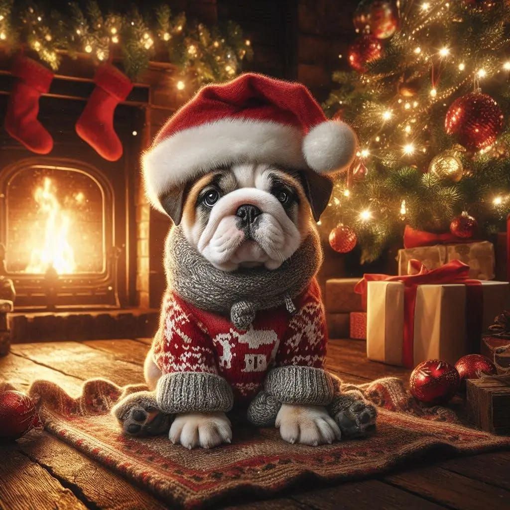 Christmas puppy