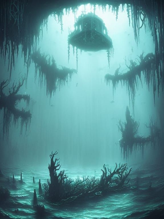 Underwater Castle - AI Generated Artwork - NightCafe Creator