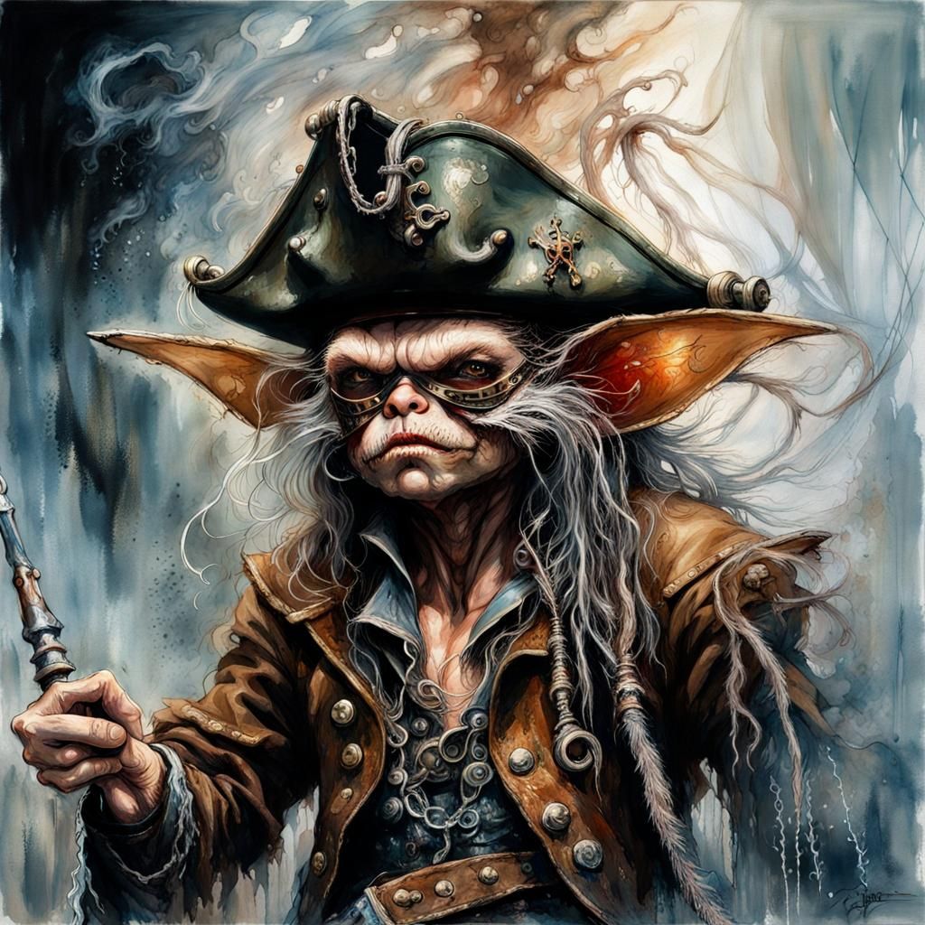 Gremlin Pirate - AI Generated Artwork - NightCafe Creator