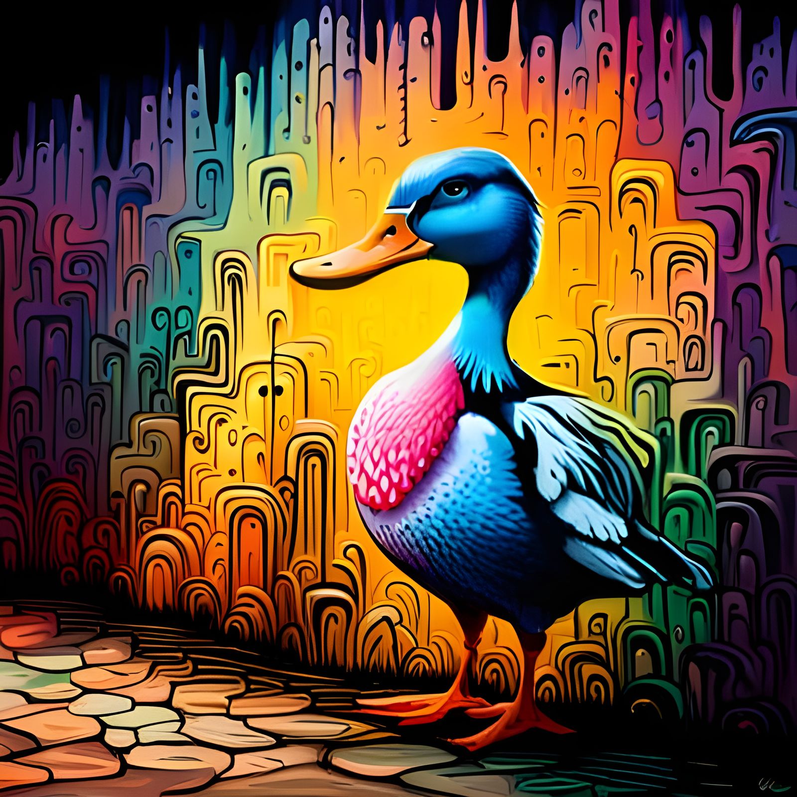 Duck temple - AI Generated Artwork - NightCafe Creator