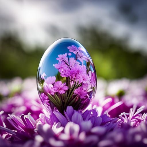 One Special Glass Egg - AI Generated Artwork - NightCafe Creator