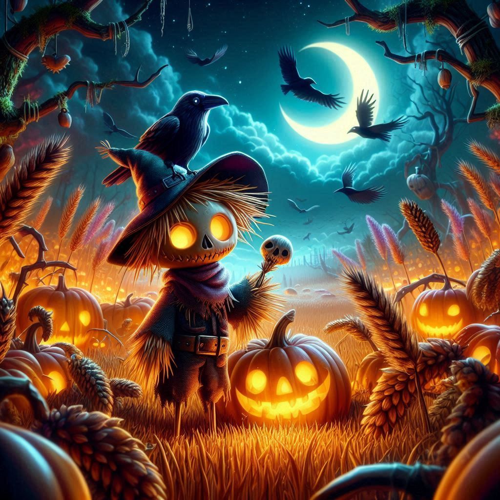 Pretty Sweet Wheat Skel O'Lantern