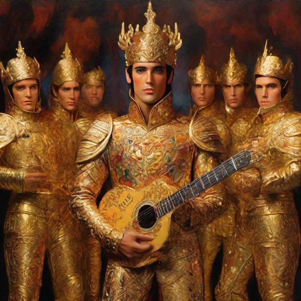 Eleven Elvin portraits and Elvis