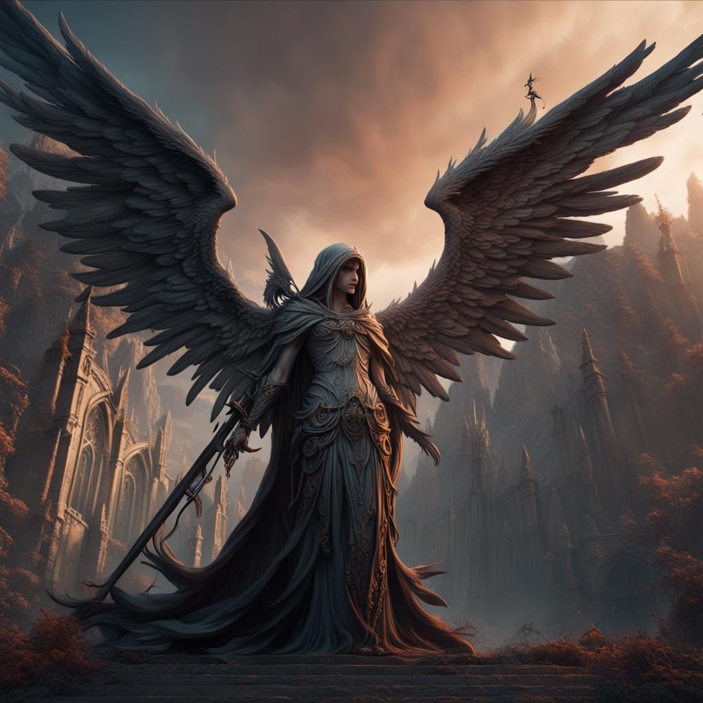 The angel of death - AI Generated Artwork - NightCafe Creator