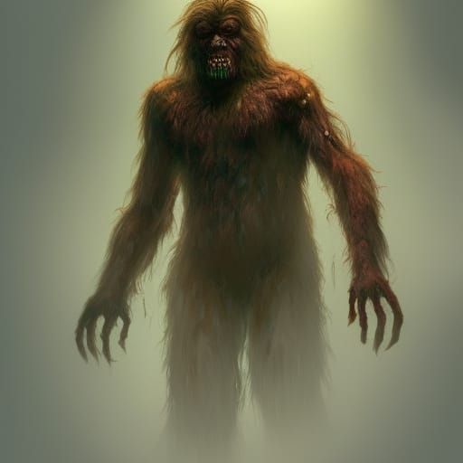 Zombie Bigfoot - AI Generated Artwork - NightCafe Creator