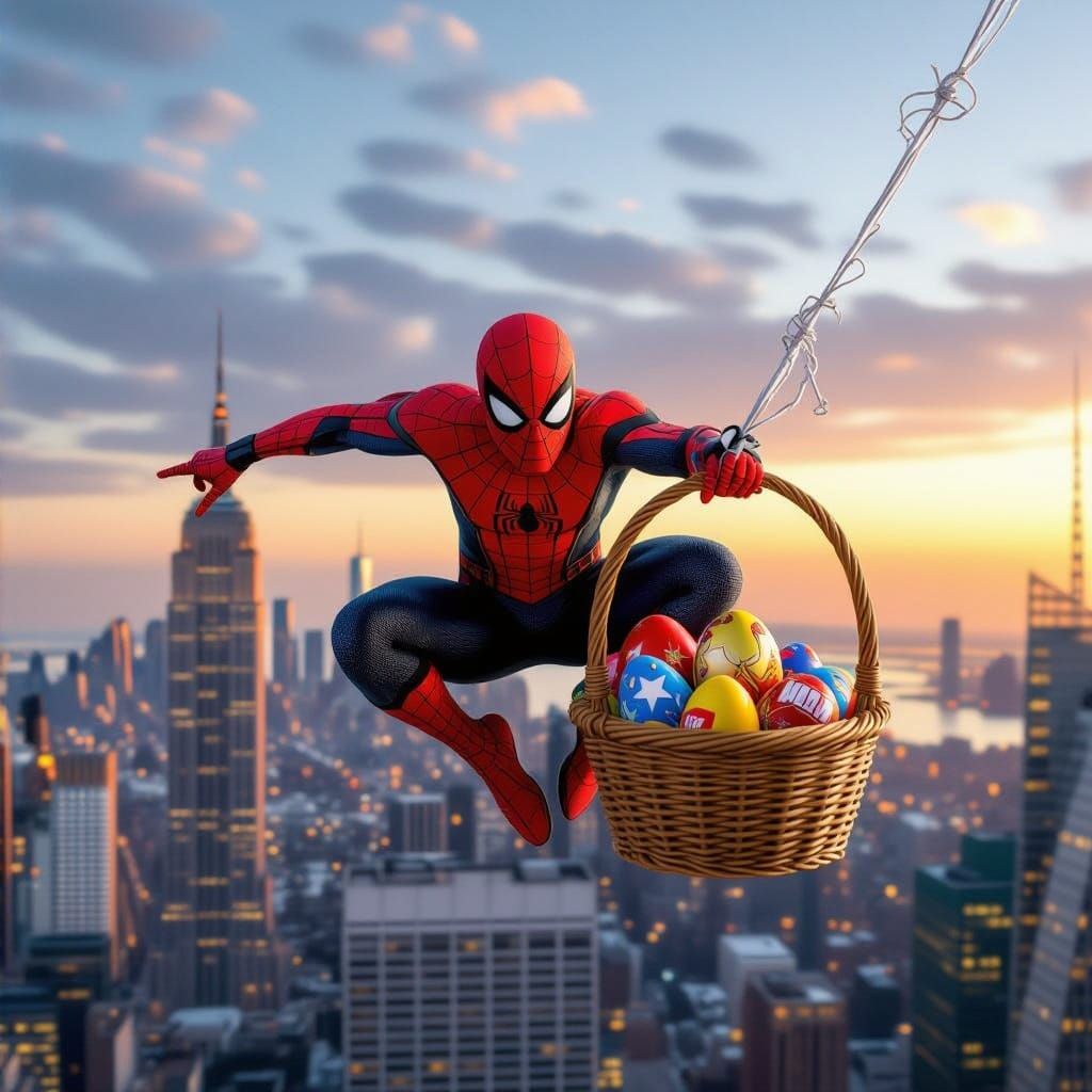Spider-Man having an amazing Easter