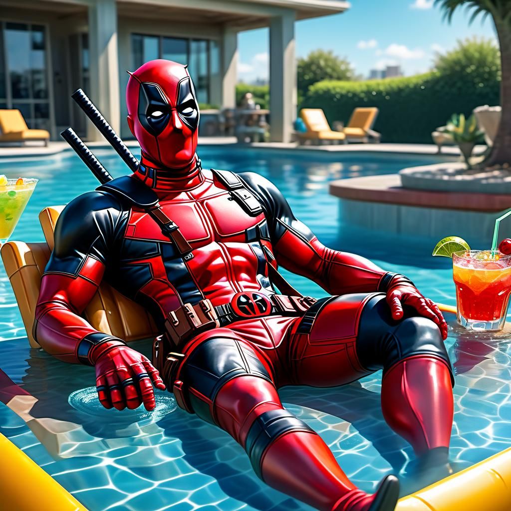 Deadpool On Vacation  by @Ian Fergusson