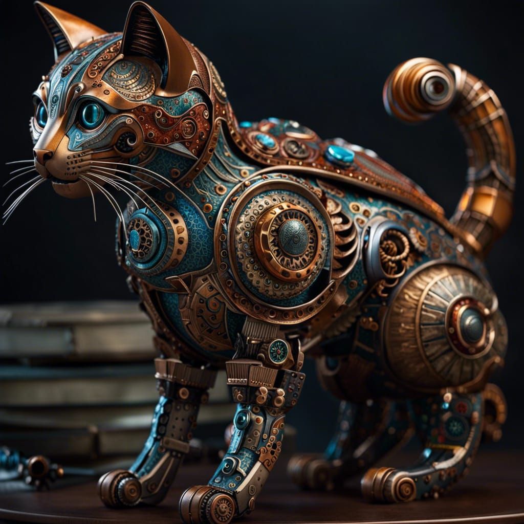 Robot cat  by @LIN