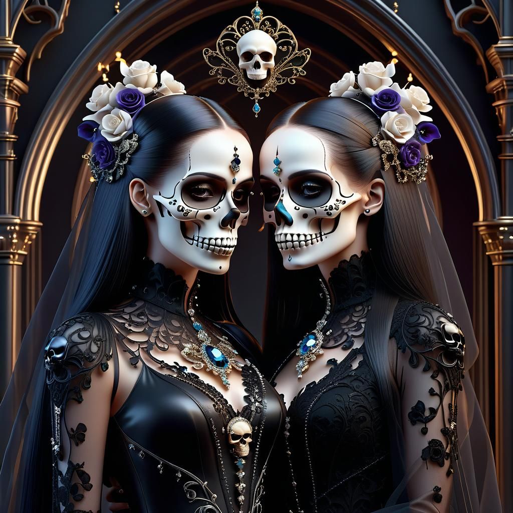 Pareja gótica