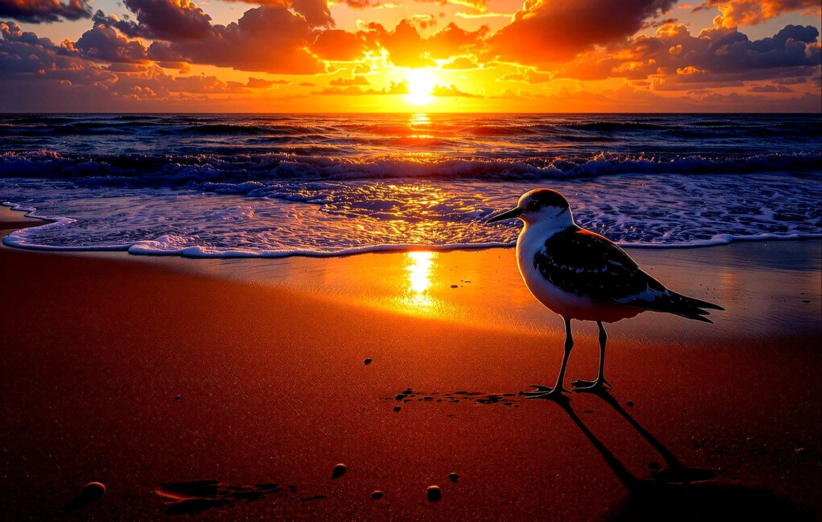 Sunset Plover  by @mathy_art_girl_305