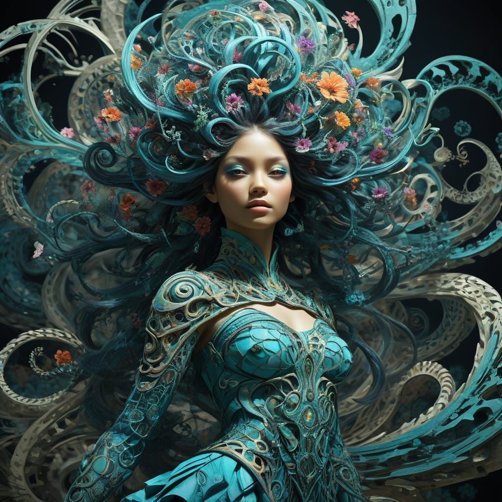 Dreaming in Mandelbulb fractals  by @Diana the Warrior