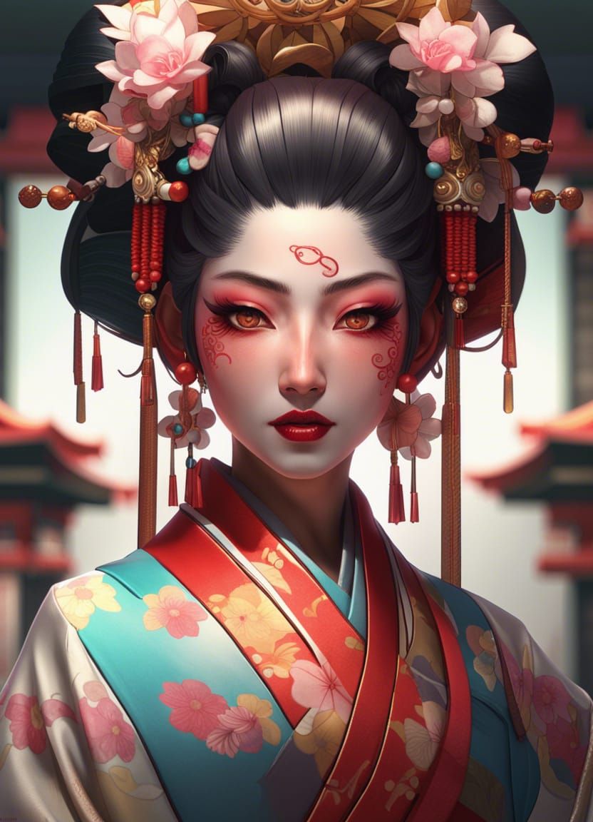 Oiran - AI Generated Artwork - NightCafe Creator