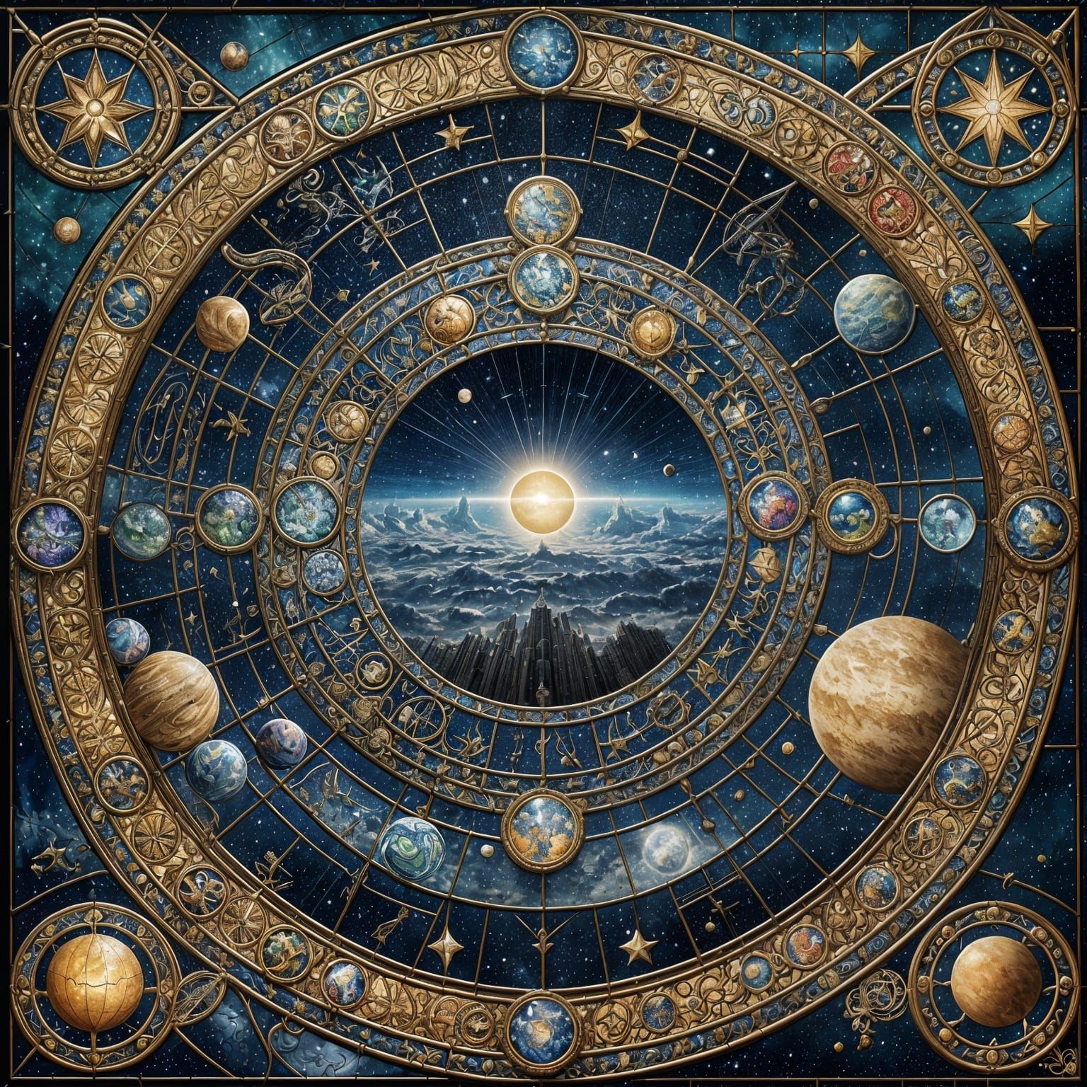 Celestial Stained Glass  by @Echobri