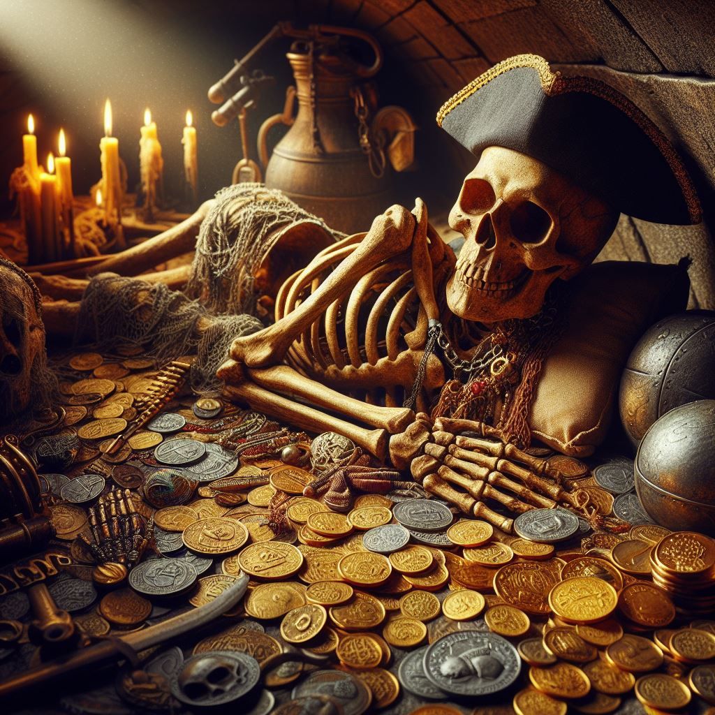 Skeleton ot the Pirate Seraphin 2